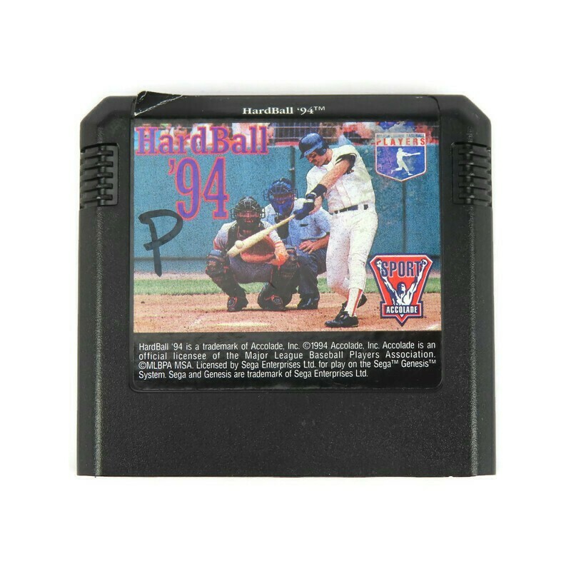 Vintage Sega Genesis - Hard Ball '94 Video Game Cartridge only