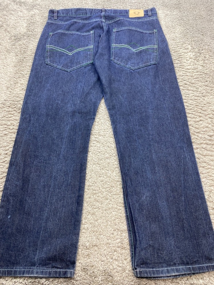 Vintage Qruel Jeans Men’s 42x32 Baggy Loose Skater Grunge 90s Y2K Denim
