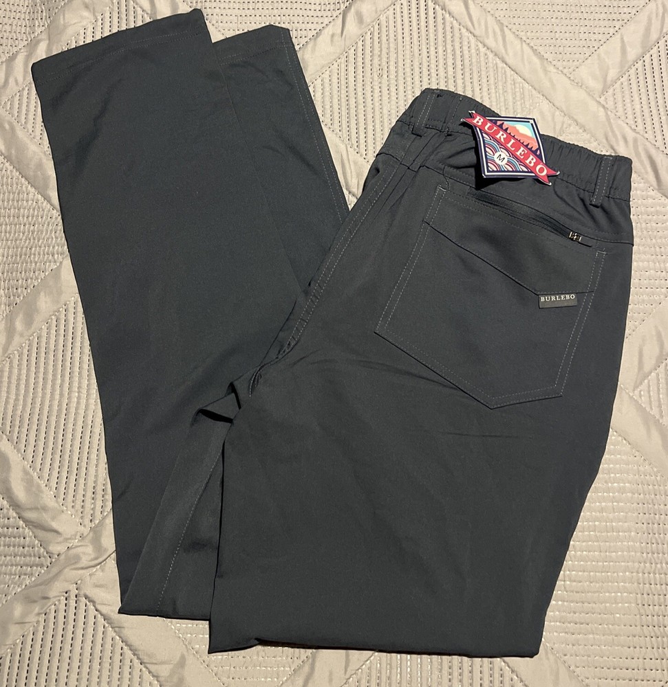 Burlebo Navy Performance Pants for Men Size M Premium Activewear $72  