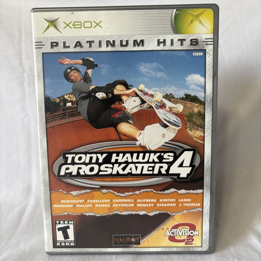 Tony Hawk Pro Skater 4 (Microsoft Xbox) Platinum Hits Edition CIB