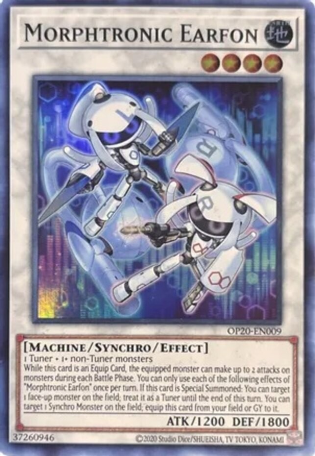 1x Morphtronic Earfon OP20-EN009 Super Rare Unlimited NM