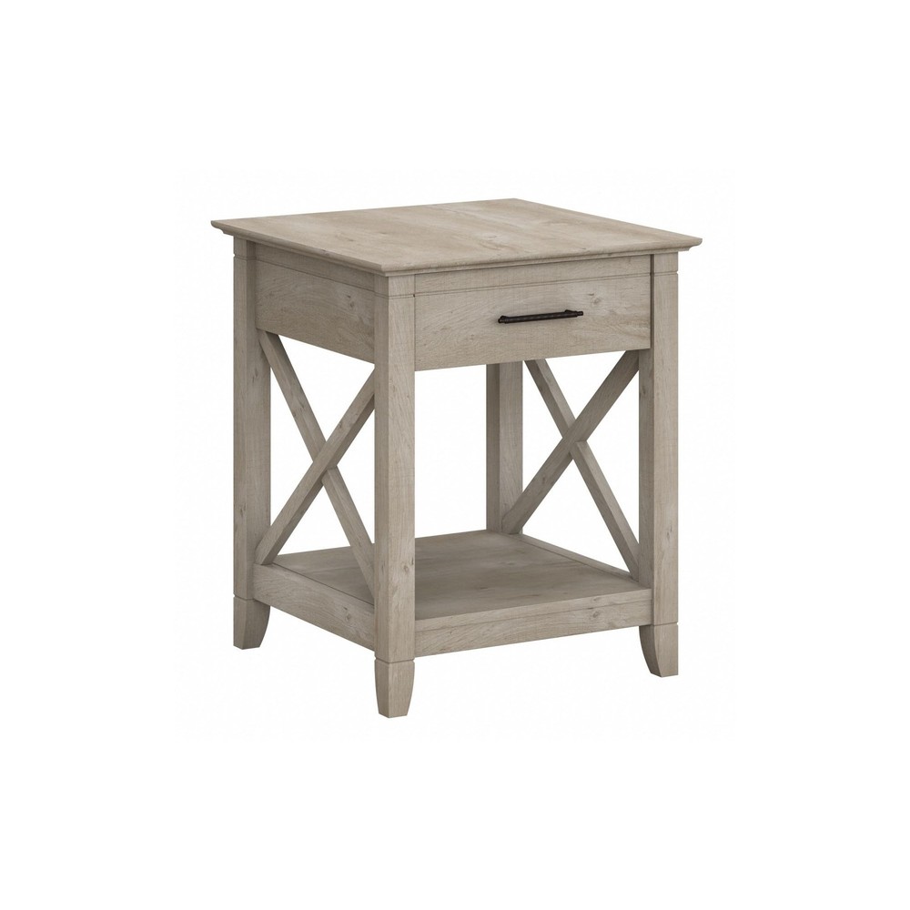 Bush Home End Table with Drawer - Nightstand with Storage for Living Room or Bedroom