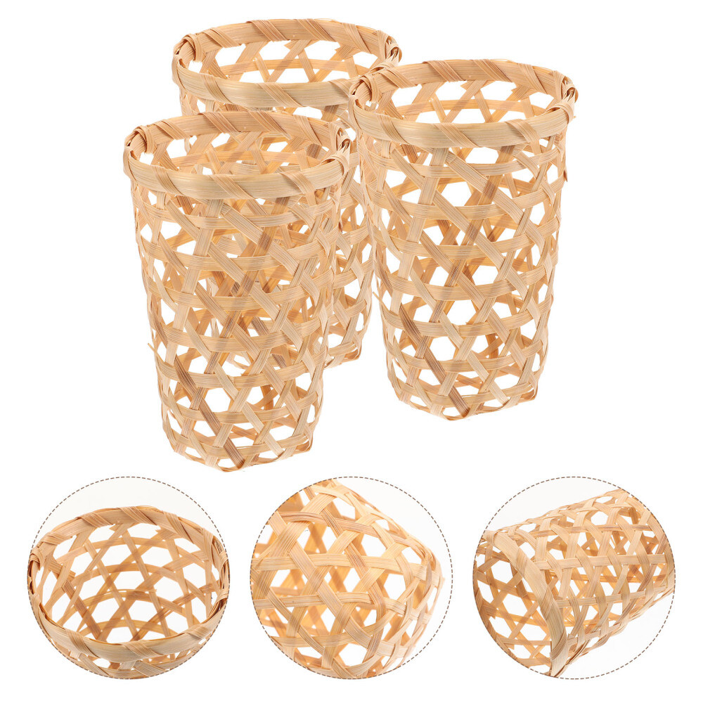 3-Piece Woven Storage Baskets for Closet Organization Solutions