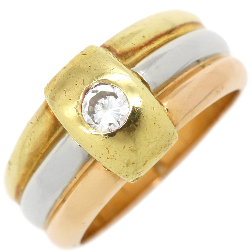 Cartier Diamond Ring in 18K White, Yellow, or Pink Gold Size 52 441504