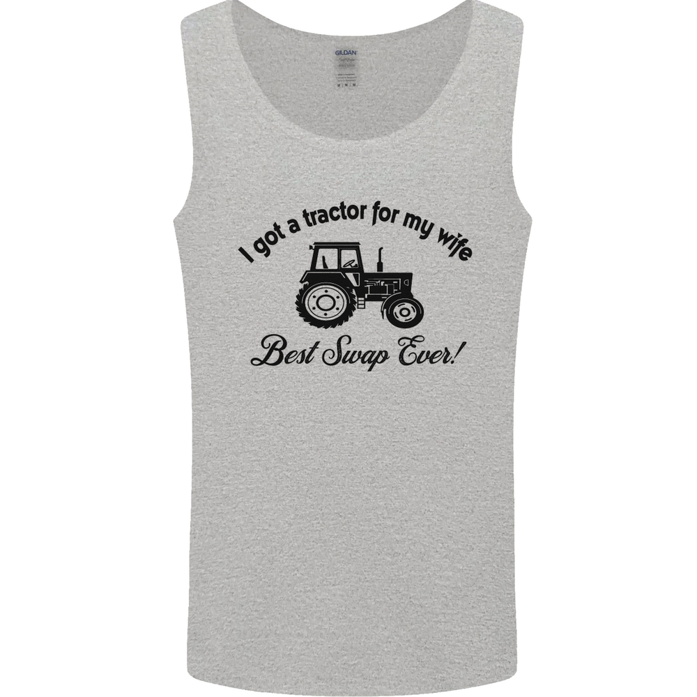 A Tractor for My Wife Funny Farming Farmer Mens Vest Tank Top