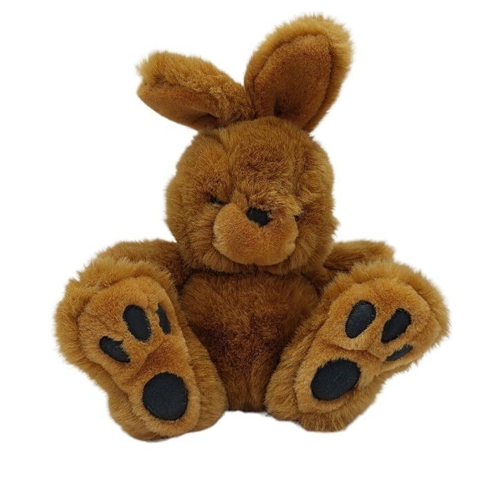 Chosun Bunny Brown Plush Stuffed Animal Big Feet 10 Inches