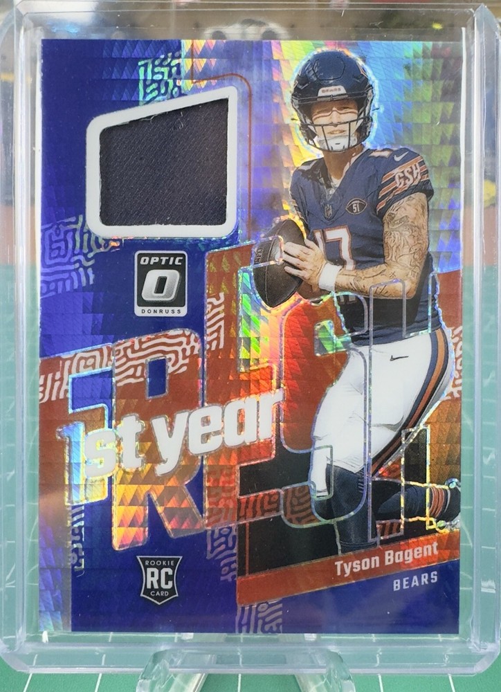 2023 Donruss Optic Tyson Bagent Rookie Fresh Memorabilia Card FYF-TBA Chicago Bears