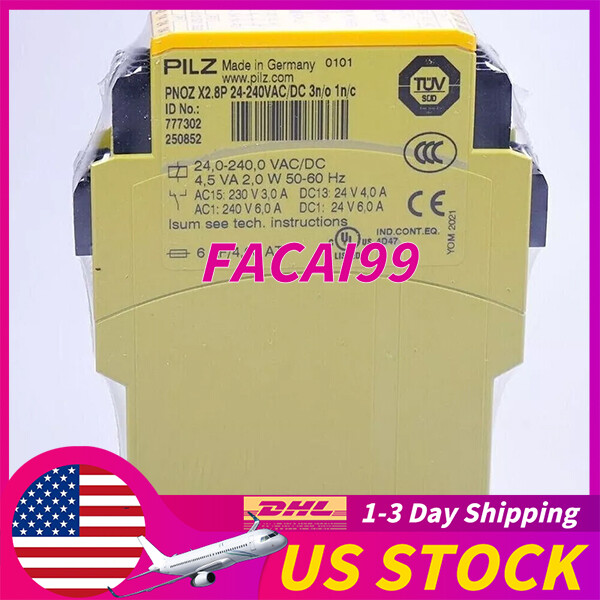 Factory Sealed pilz 777302 PNOZ X2.8P Safety Relay Expedited Shipping
