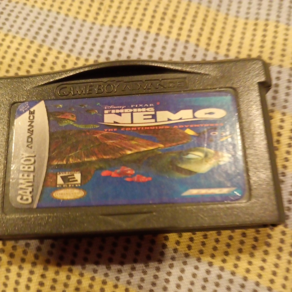 Finding Nemo GBA Game with Cartridge and Instruction Manual