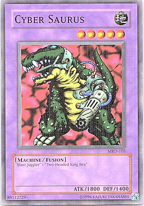 Cyber Saurus MRD-105 Yu-Gi-Oh Unlimited Edition Heavily Played Condition-image