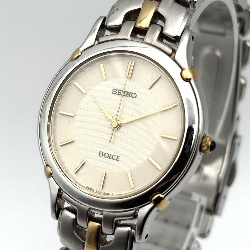 Seiko Dolce Quartz Mens Watch with Stainless Steel Case