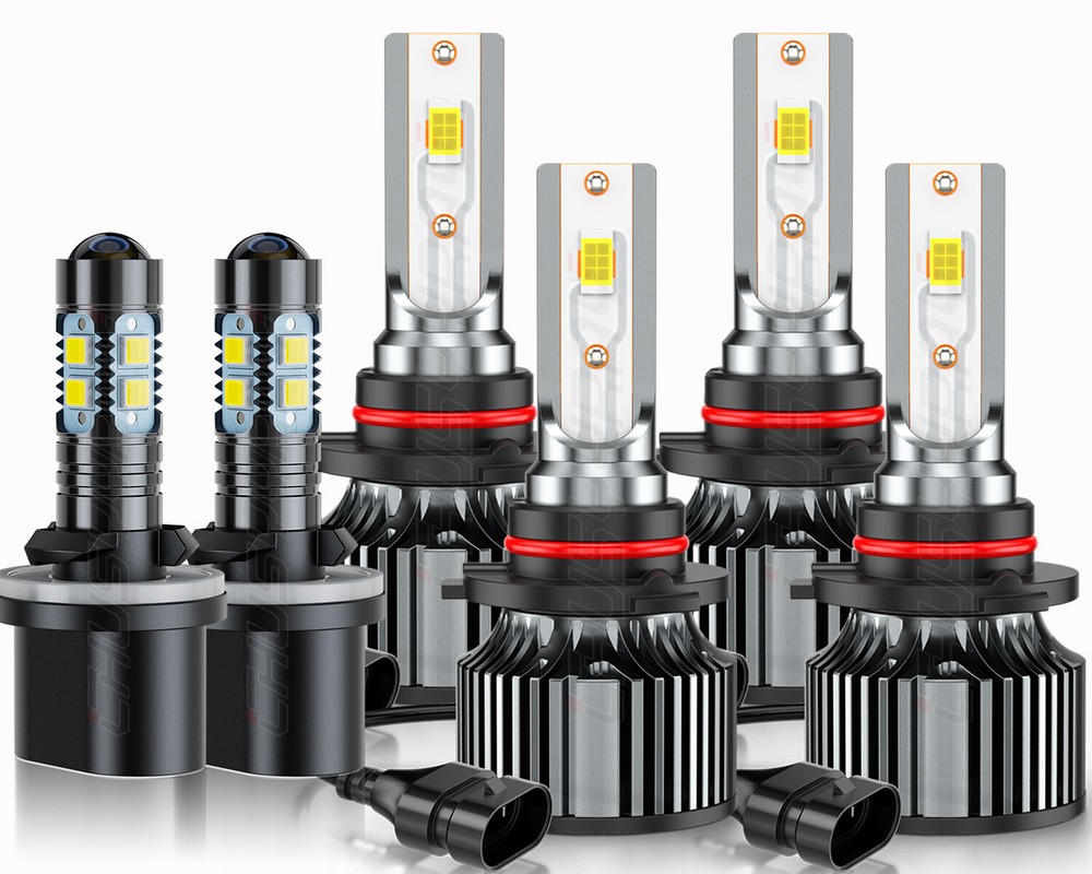 Combo 9005+9006+880 LED Headlight Fog Bulbs YHB - For GMC Yukon Denali 2004-2005