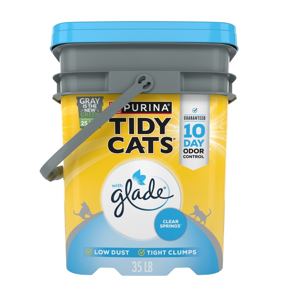 Glade Clear Springs Low Dust Clumping Cat Litter 35 lb Pail