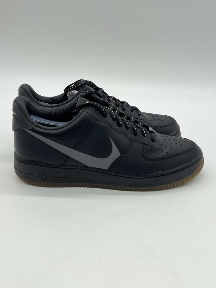 Nike Air Force 1 '07 LV8 3 Mens 9 Black/Silver Lilac Basketball Sneakers Shoes.