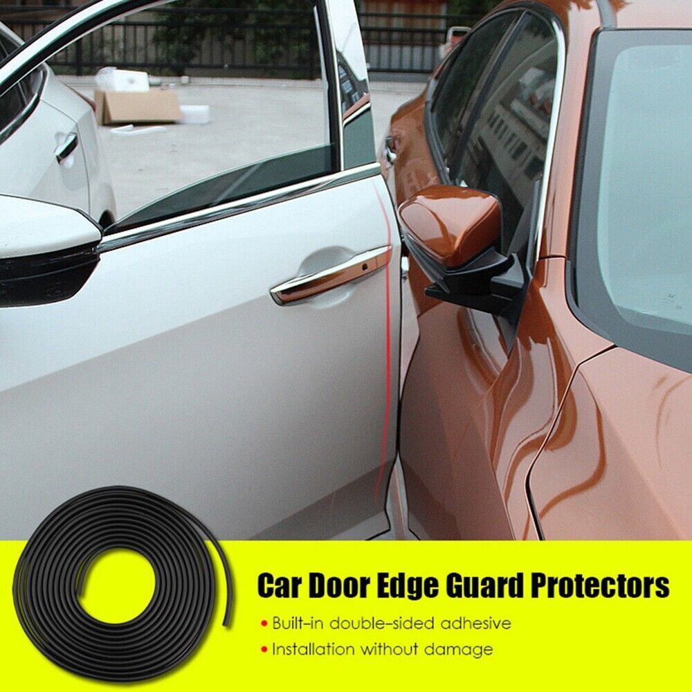 32ft U Shape Rubber Seal Car Door Guard Edge Molding Trim Protectors Strip Black