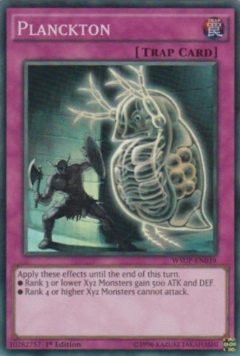 Planckton WSUP-EN039 Super Rare 1st Edition Near Mint Yugioh Card