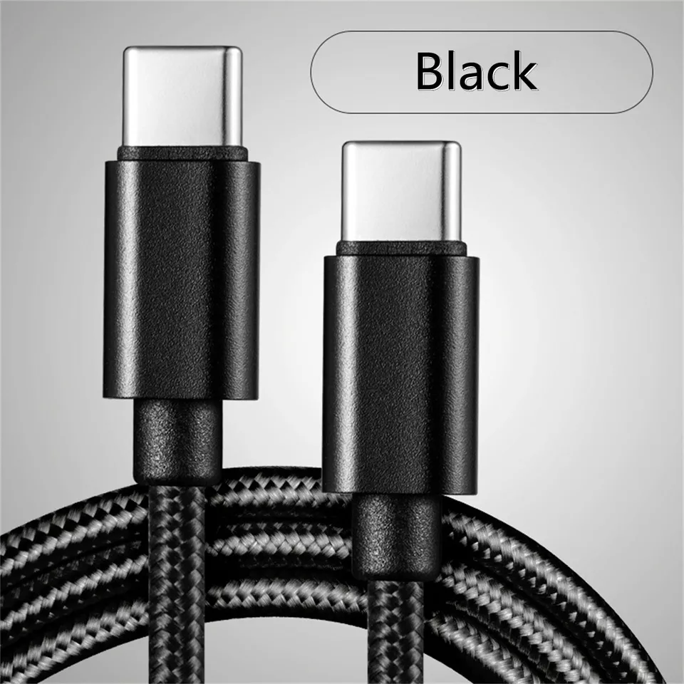 Braided Black USB-C Fast Charging & Sync Cable Free Shipping