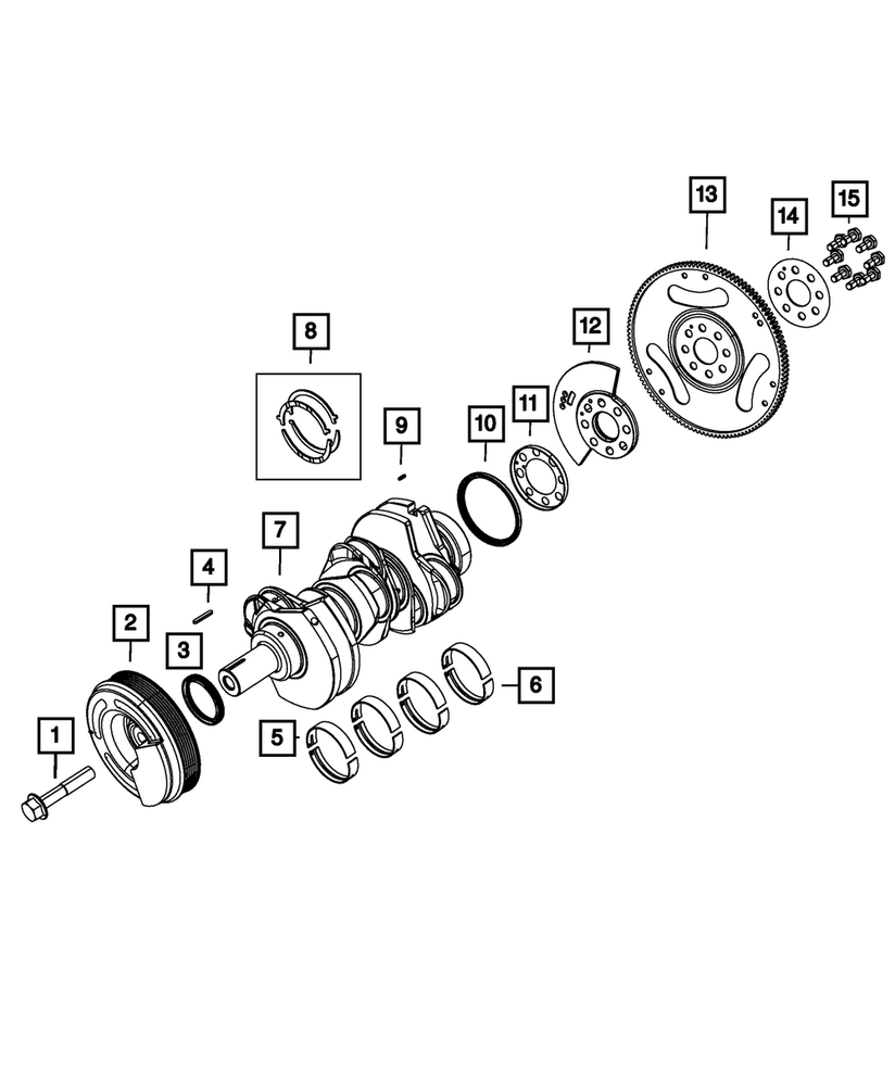 Genuine Mopar Crankshaft Damper 68490015AA