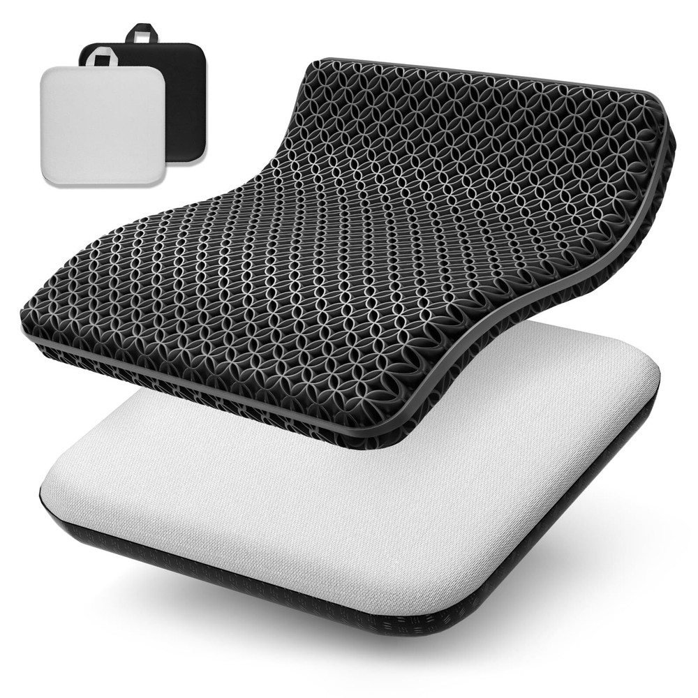 Seat Cushion, Gel Seat Cushion, Breathable Cool Suitable as Office Chair Cush...