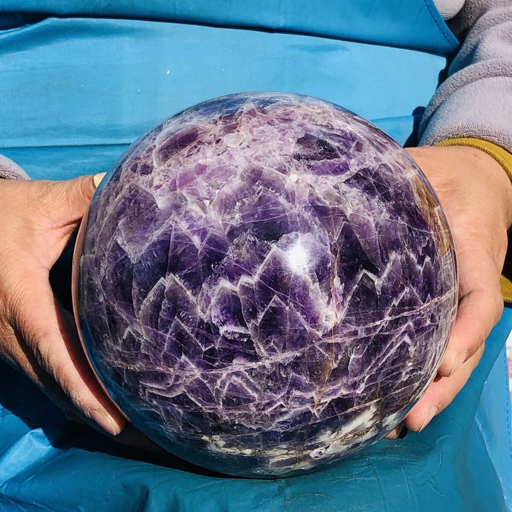 Natural Dream Amethyst Quartz Crystal Healing Sphere Ball 4270G 3260