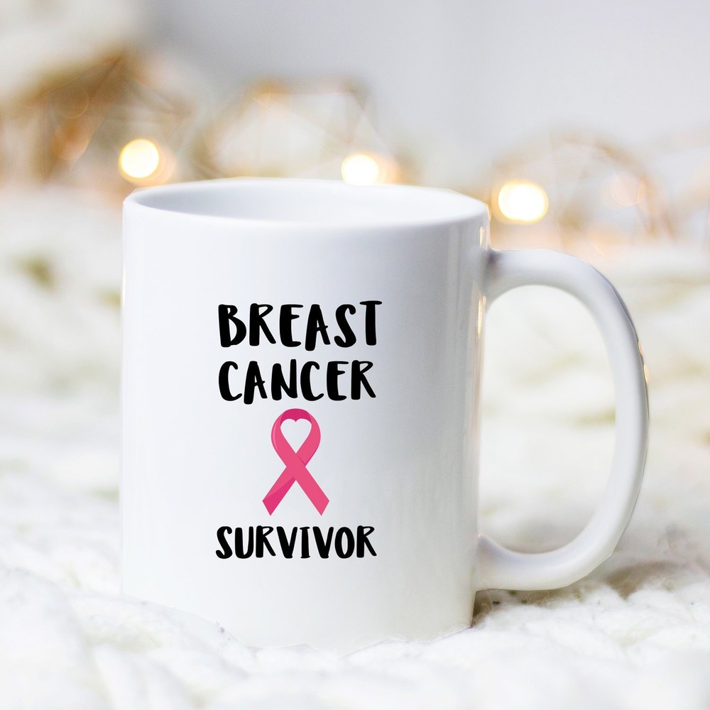 Breast Cancer Survivor Inspirational Awareness Mug for Hope and Strength