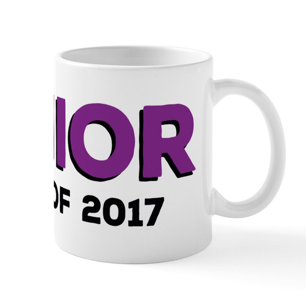 CafePress Senior Class 2017 Purple Mug 11 oz Ceramic Mug (1762383829)