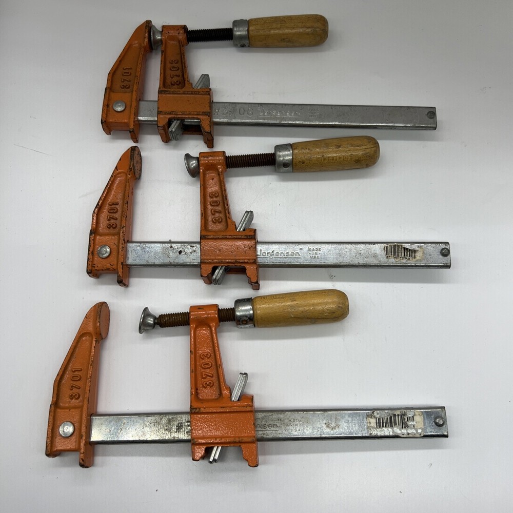 Vintage Jorgensen Adjustable Bar Clamp No. # 3701 Set of 3