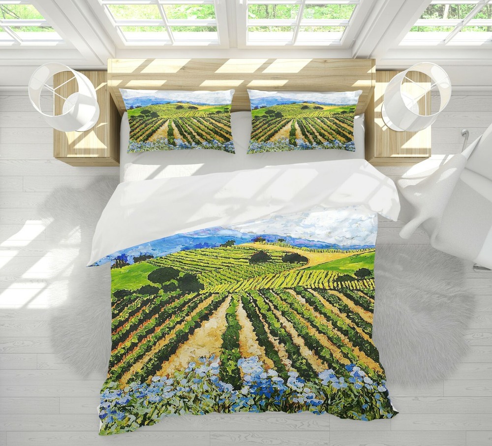 3D Vegetable Field A005 Bed Pillowcases Quilt Duvet Cover Allan P Zoe