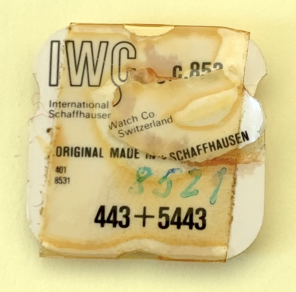 NOS New IWC 853 854 443 Setting Lever Tirette International Vintage Watch Reloj