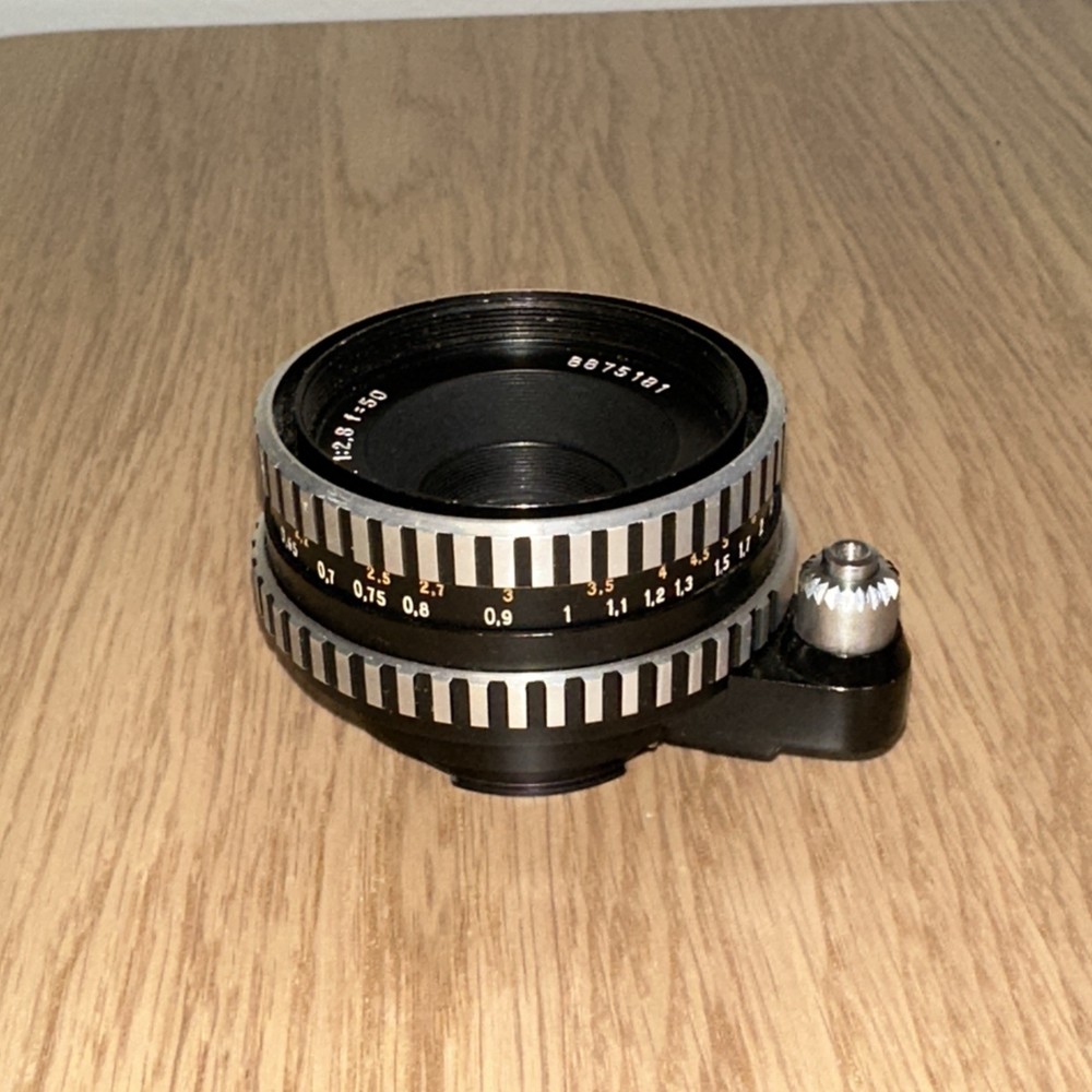 Carl Zeiss Jena 50mm F2.8 Tessar Zebra Lens Exakta Mount Tested Working