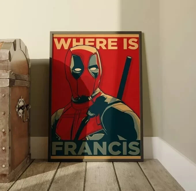 Deadpool Poster - Unique Paper Print, Superhero Wall Art