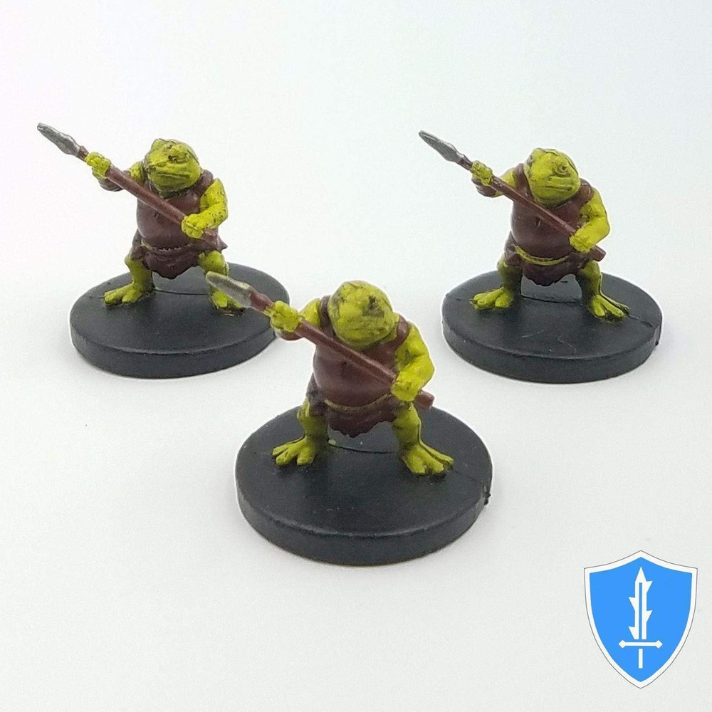 Bullywug x3 - Monster Menagerie 2 #5 D&D Miniature