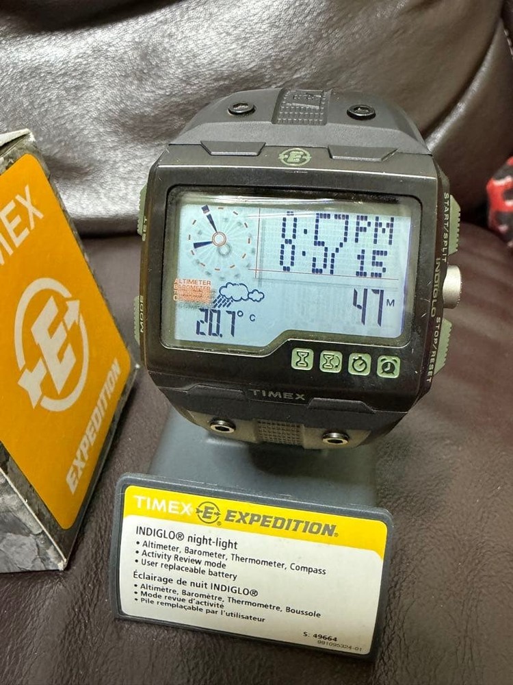 TIMEX EXPEDITION WS4 Indigo Multisport Digital Watch Rare Altimeter Compass