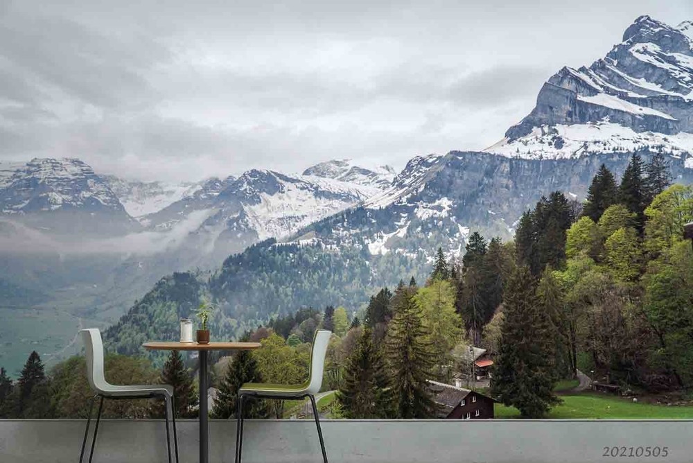 3D Mountain Forest Winter Landscape Wall Murals Wallpaper Murals Wall Sticker 4