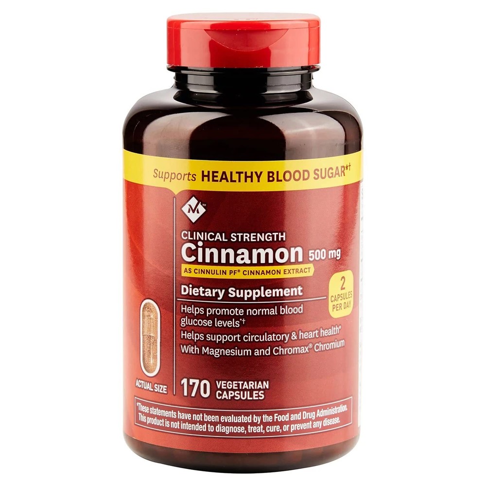 Members Mark Clinical Strength Cinnamon Supplement 500mg 170 Capsules for Blood Sugar Support-image