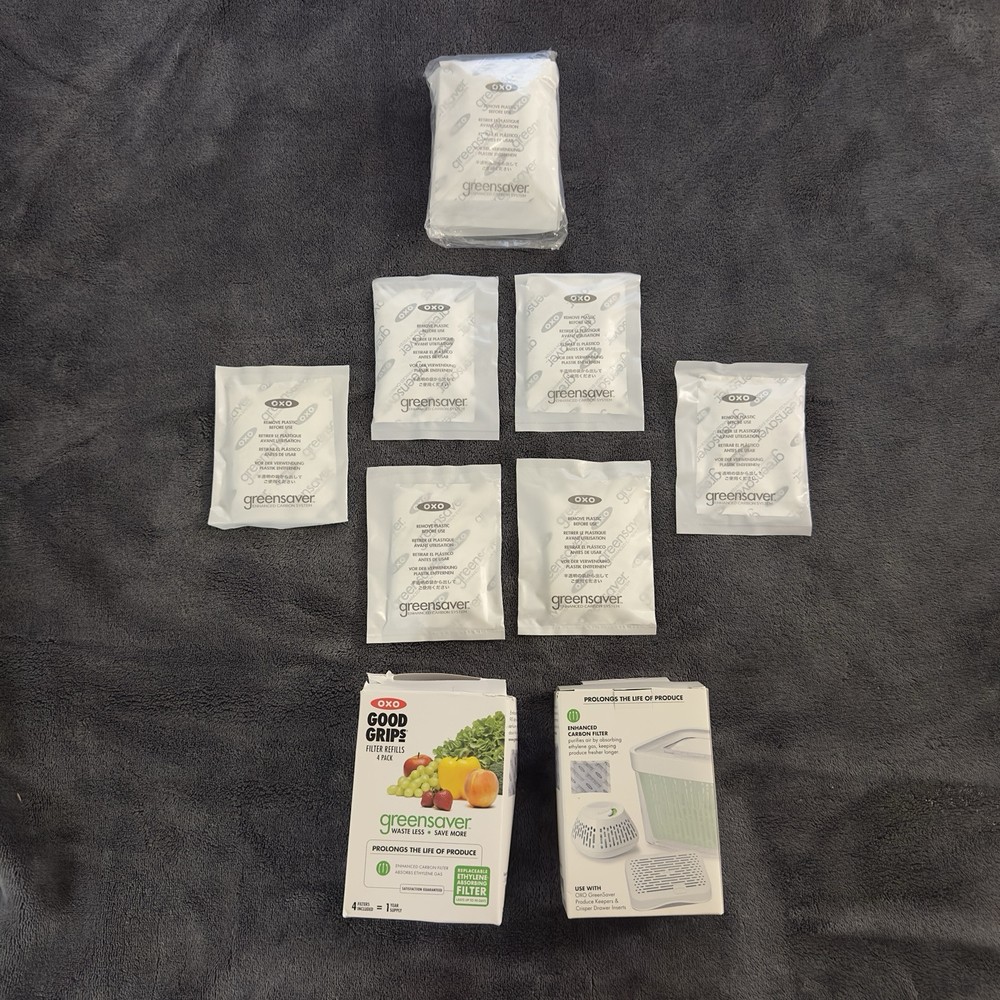 OXO Good Grips GreenSaver Carbon Filter Refills - 10 Pack - 2.5 Year Supply-image