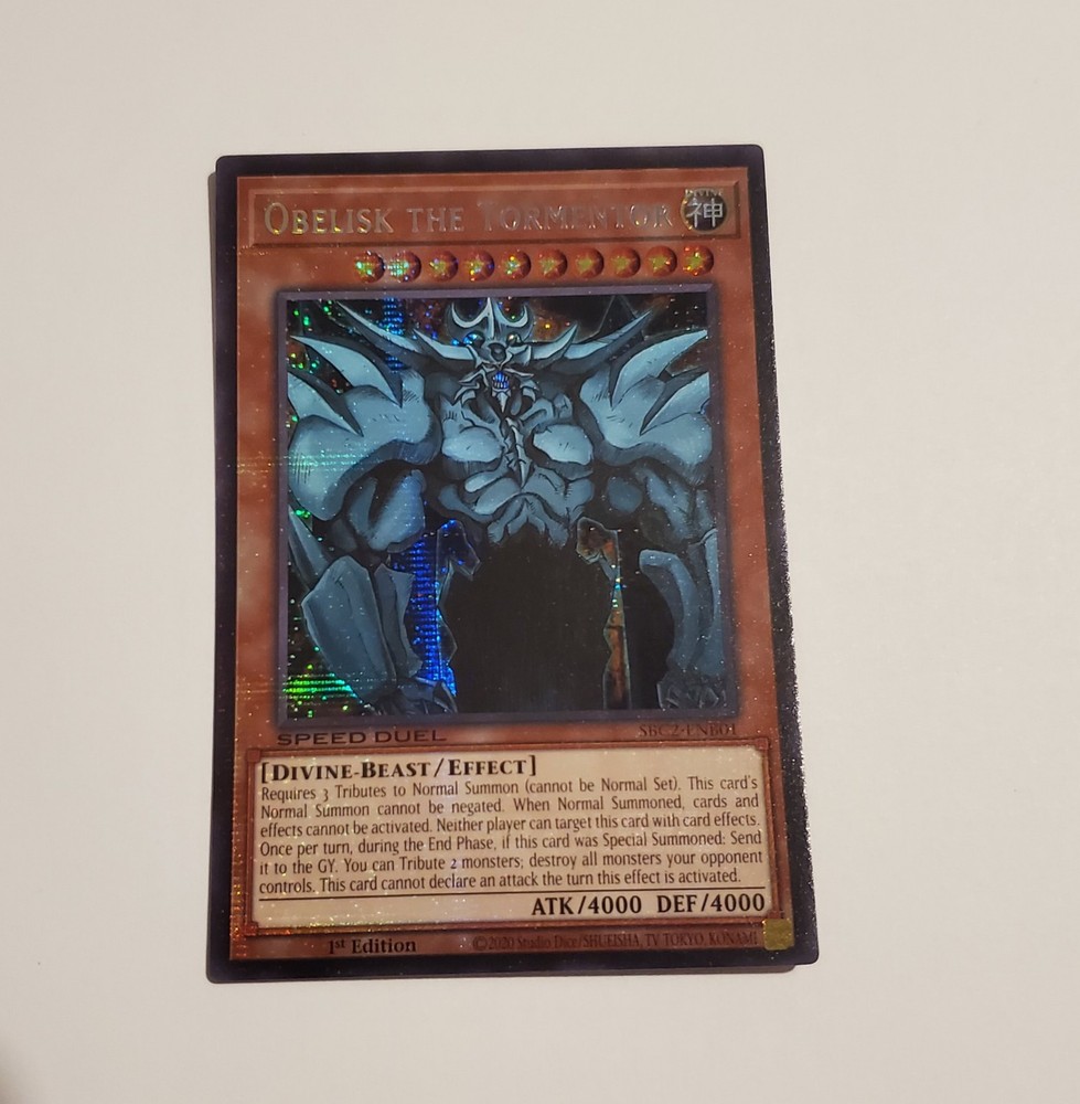 Obelisk the Tormentor SBC2 Speed Duel Battle City Finals 1st Ed