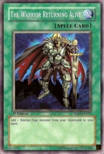 Warrior Returning Alive 5DS2-EN025 Common 1st Edition x3 Lightly Played