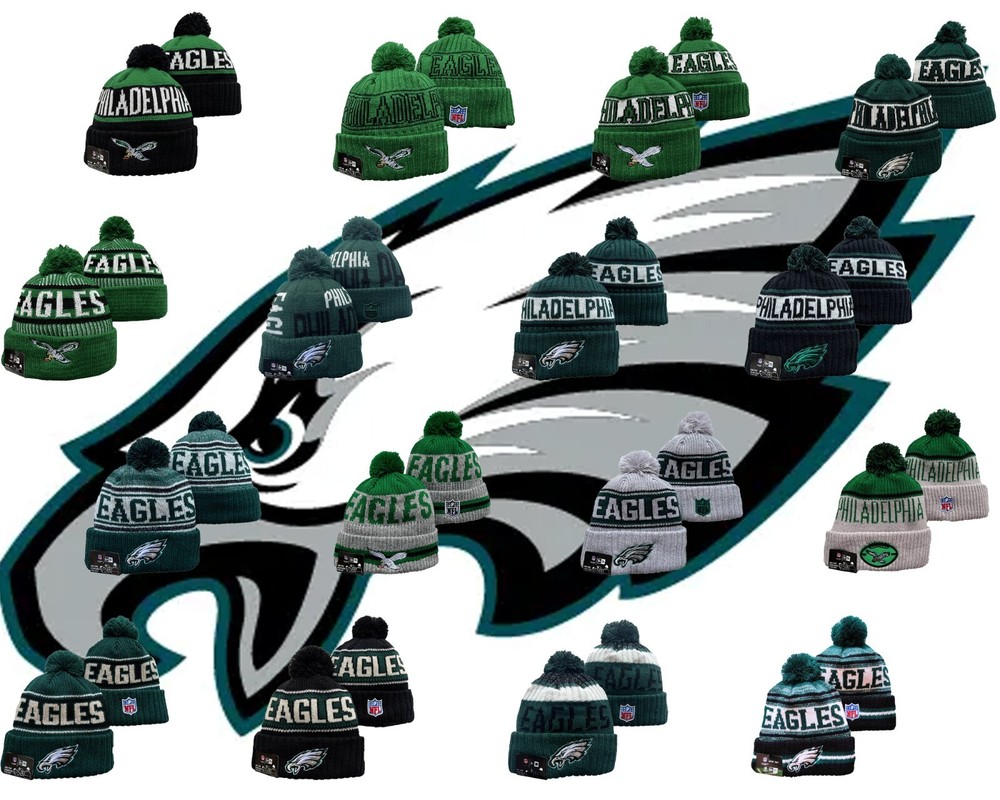 Philadelphia Eagles NFL Knitted Beanie Hat 2024 Woolen Winter Football Cap Sport