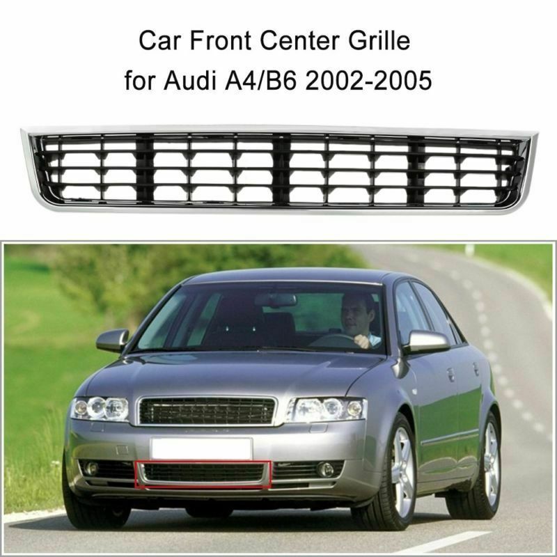 Car Front Lower Bumper Center Grille Grilles for Audi A4/B6 2002-2005 03 04