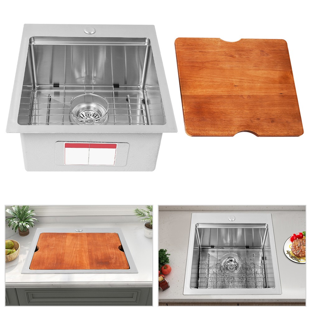 Stainless Steel Kitchen Sink Workstation with Cutting Board