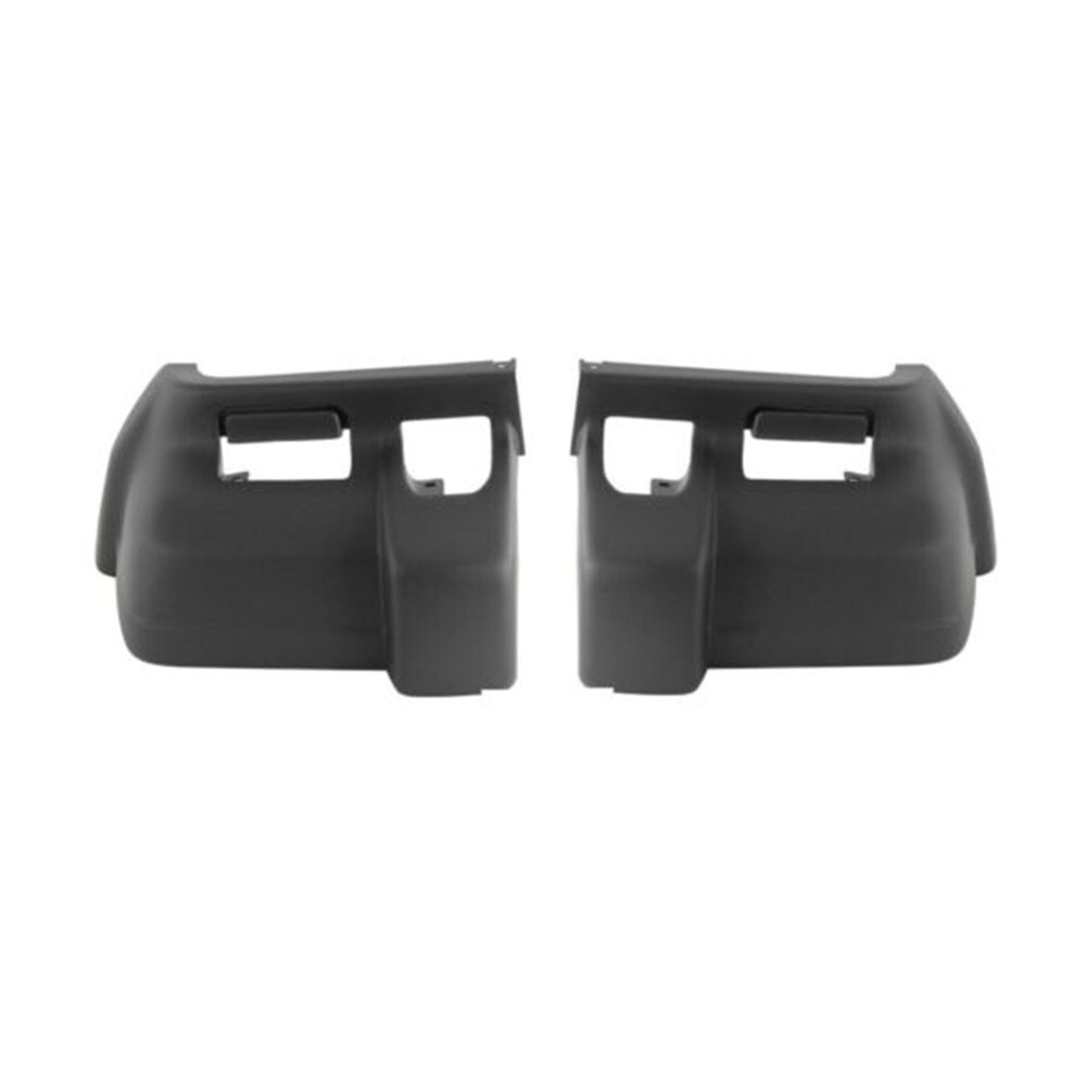 Fits For 1997-2001 Jeep Cherokee Front Bumper End Cap Spoiler Textured Black SET