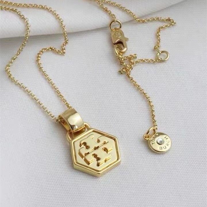 Tory Burch  Golden Classic Necklace Double T