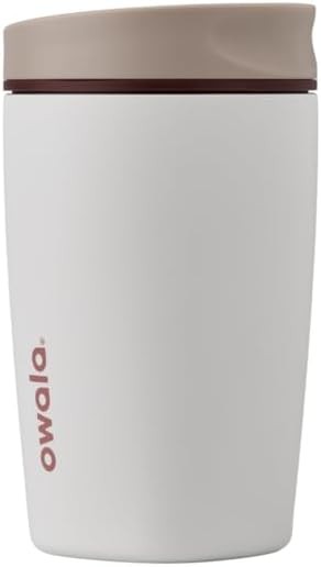 Owala SmoothSip 12oz Insulated Stainless Steel Coffee Tumbler Travel Mug Vanilla