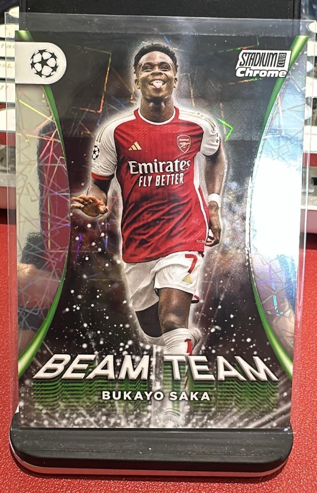 2023-24 Topps Stadium Chrome Arsenal Bukayo Saka BEAM TEAM SP