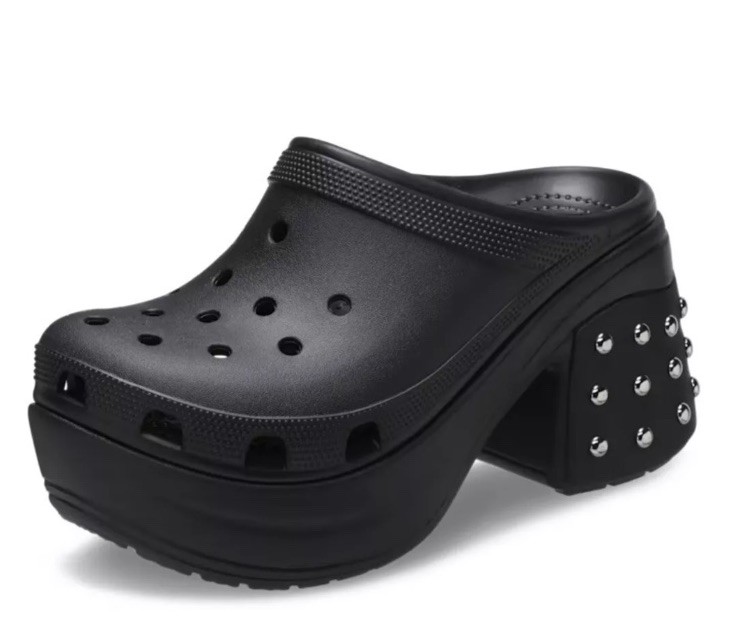 Crocs Siren Studded Unisex Clog Size W12 M10 Black 209017-001