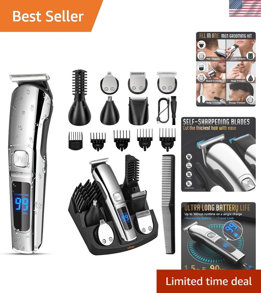 Premium Waterproof Grooming Kit with Silent Operation and Long Battery Life