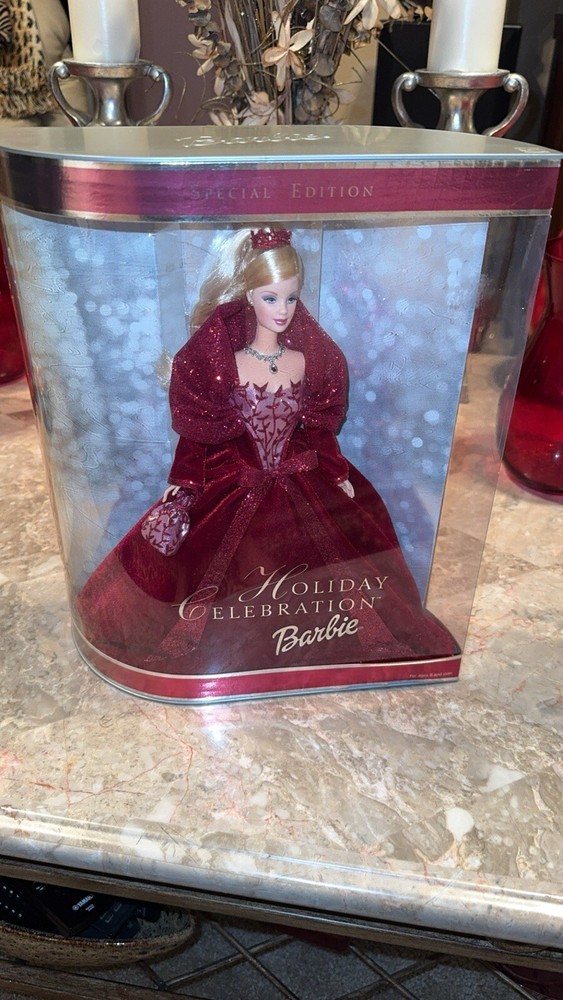 2002 Mattel Holiday Celebration Barbie Doll - 56209 - - AS IS