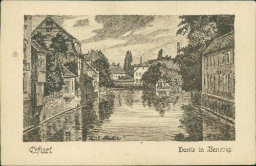 Postcard Erfurt lot in Venice (No.9608)