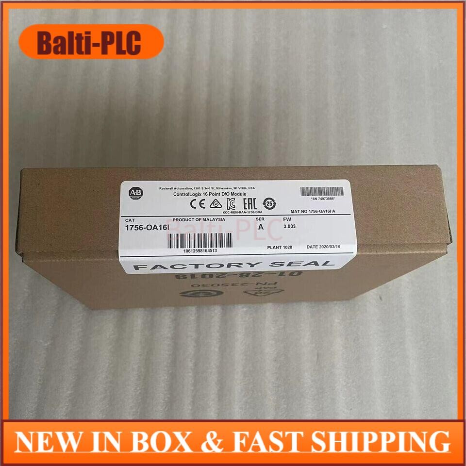 New Factory Sealed Allen Bradley 1756-OA16I /A ControlLogix 16 Point D/O Module
